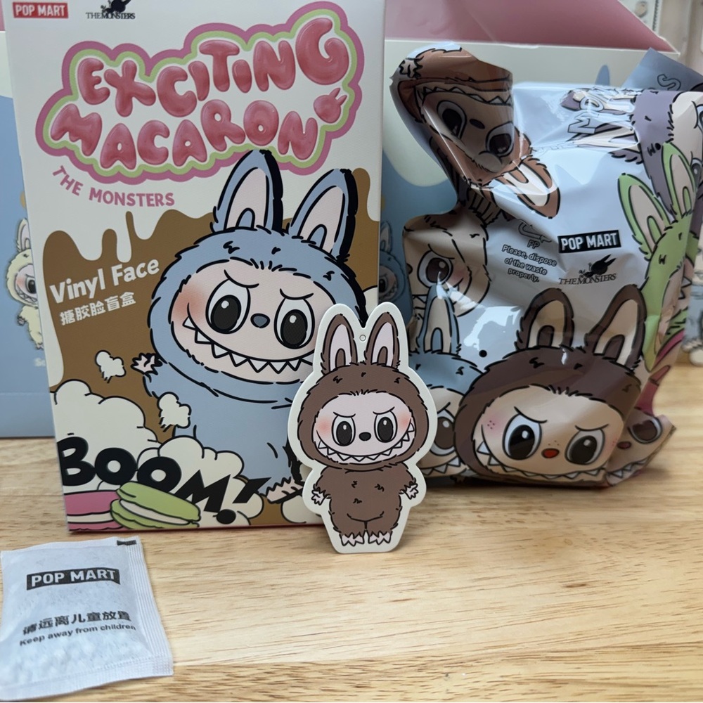 Toffee AUTHENTIC Pop Mart Labubu the monsters Exciting Macaron Vinyl Figure
